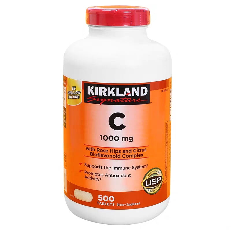 Kirkland柯克兰维生素C咀嚼片天然补充VC片1000mg