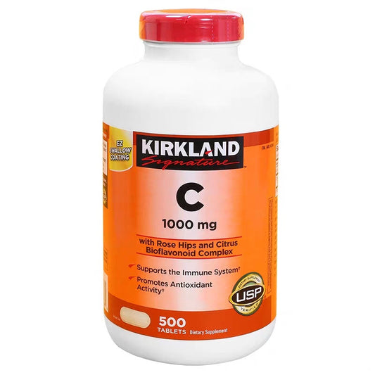 Kirkland柯克兰维生素C咀嚼片天然补充VC片1000mg