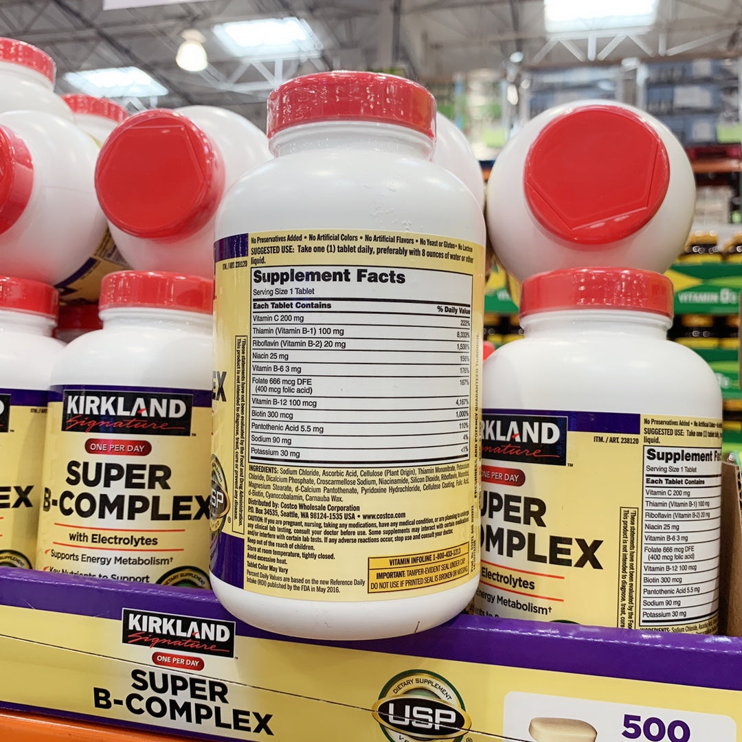 Kirkland Super B-Complex柯克兰维生素B族500片