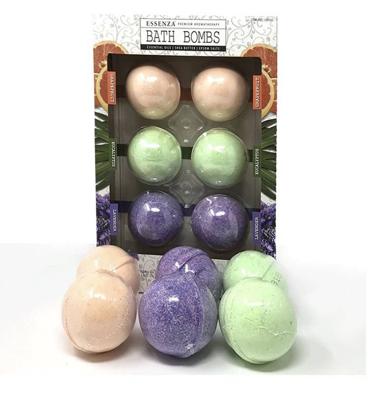 【超值特惠】*美国🇺🇸直邮】*Essenza Bath Bombs 顶级香薰沐浴球浴盐泡澡球6颗装